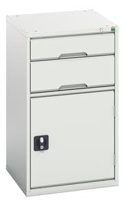 Bott Verso the Bott budget range, lighter duty lower spec cabinets cupboard Verso 525Wx550Dx900H 2 Drawer + Door Cabinet